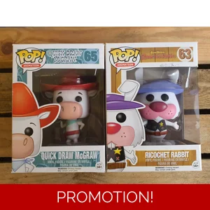 FUNKO POP X2 - Quick Draw McGraw + Ricochet Rabbit