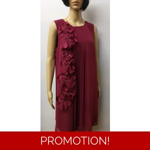 COAST Red Flower Polyester & Silk Dress NEW Was £135