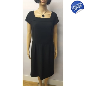 JAEGER London  Black Sleeveless Dress Size UK12 BNWT  £230 + Free Necklace