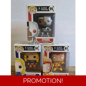 FUNKO POP X 3 - Firestorm - Supergirl - Cyborg - NEW