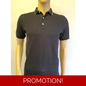 EMPORIO ARMANI Black Polo Shirt Size Small
