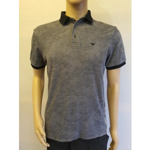EMPORIO ARMANI Black & Grey  Polo Shirt Size M