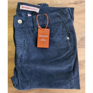 SUPERDYRY Blue Denim Trousers Button-Fly 30W L31