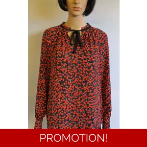 WHISTLES Red Cherry L/Sleeve Top size UK12