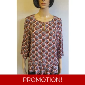 WHITE STUFF L/ Sleeve 100% Viscose Flower Top Size UK 8