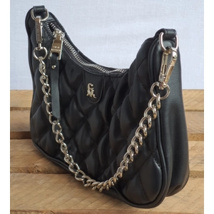 STEVE MADDEN Black Handbag with Sturdy Curb Chain