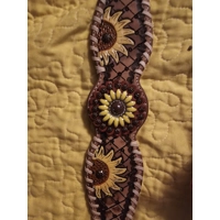 Hand Painted Sunflower Design Bro..