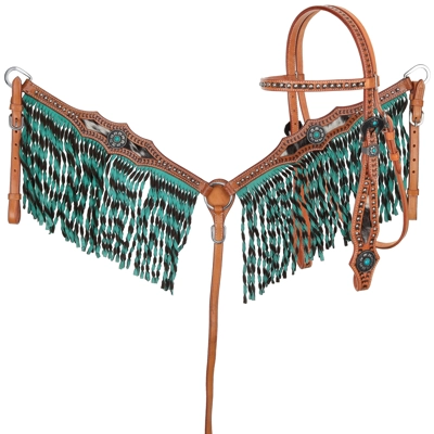 Wrangler Twist Browband Headstall and Breastcollar Set