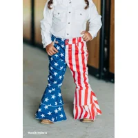 American Flag Ruffle Bells