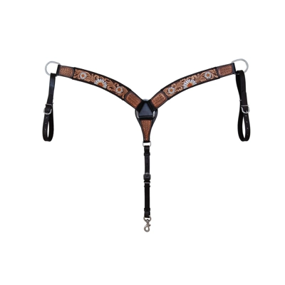 Painted Daisy & Floral Tooled 3"