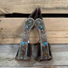 Angled Copper & Turquoise