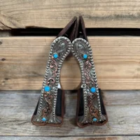 Angled Copper & Turquoise