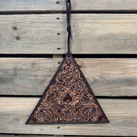 Floral Leather Hanger