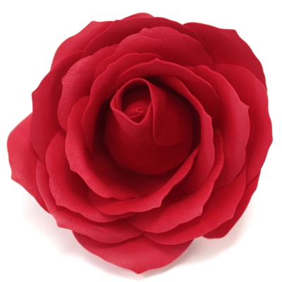 10x Craft Soap Flowers - Lrg Rose - Red 10x Craft Soap Flowers - Lrg Rose - Red
