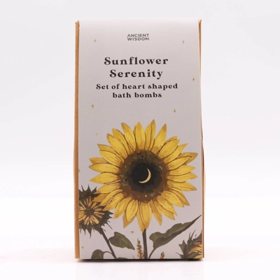 Sunflower Serenity Bath Heart Gift Set Sunflower Serenity Bath Heart Gift Set