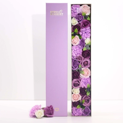 Extra Long - Lavender Rose & Carnation Extra Long - Lavender Rose & Carnation