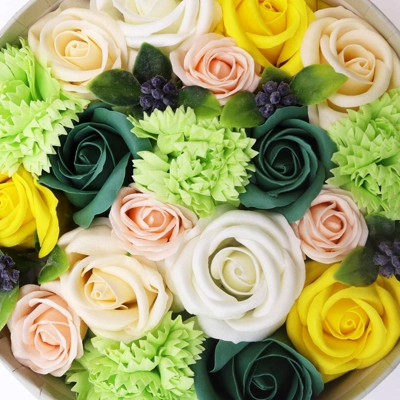Round Box - Spring Celebrations - Yellow & Greens Round Box - Spring Celebrations - Yellow & Greens