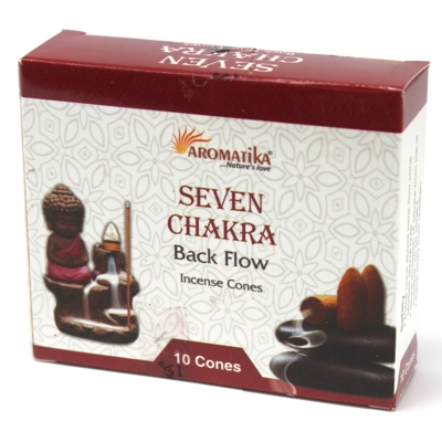 Aromatica Backflow Incense Cones - 7 Charkras Aromatica Backflow Incense Cones - 7 Charkras
