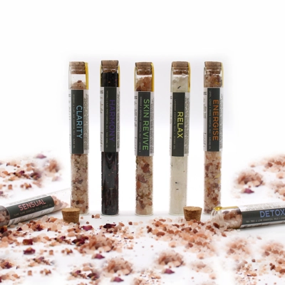 Bath Salts in Vials - Gift Pack of 7 Bath Salts in Vials - Gift Pack of 7