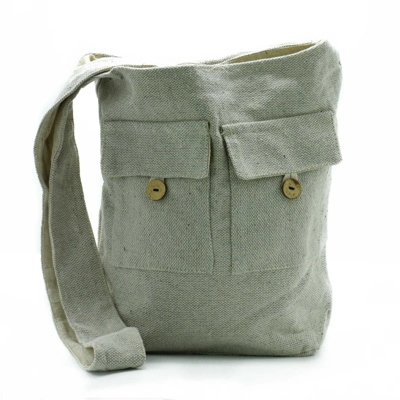 Natural Tones Two Pocket Bags - Stone - Large Natural Tones Two Pocket Bags - Stone - Large