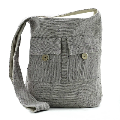 Natural Tones Two Pocket Bags - Soft Lavender - Large Natural Tones Two Pocket Bags - Soft Lavender - Large