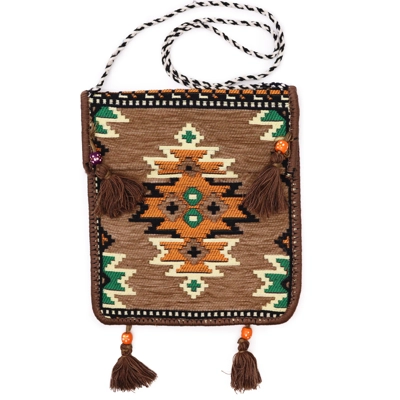 Biege Kilim Messenger Festival Bag Biege Kilim Messenger Festival Bag