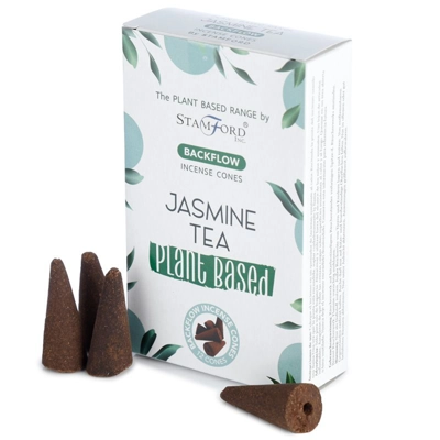Plant Based Backflow Incense Cones - Jasmine Tea Plant Based Backflow Incense Cones - Jasmine Tea
