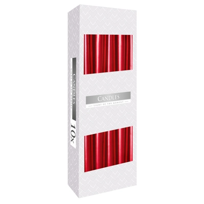 10x Taper Candle - Red Metallic 10x Taper Candle - Red Metallic