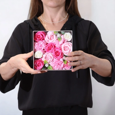 Square Box - Baby Blessings - Pinks Square Box - Baby Blessings - Pinks