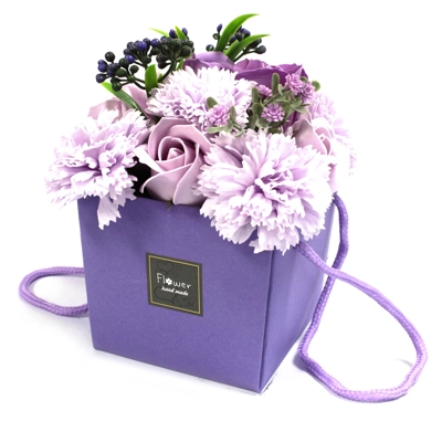 Soap Flower Bouquet - Lavender Rose & Carnation Soap Flower Bouquet - Lavender Rose & Carnation