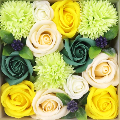 Square Box - Spring Celebrations - Yellow & Greens Square Box - Spring Celebrations - Yellow & Greens