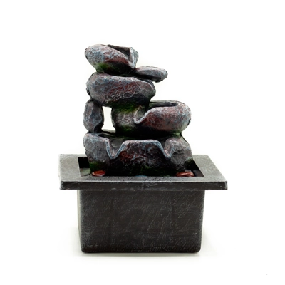 Tabletop Water Feature - 20cm - Cascading Pots Tabletop Water Feature - 20cm - Cascading Pots
