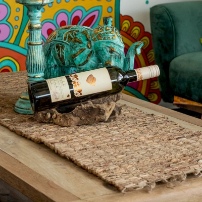 Water Hyacinth Table Runner - Robusta And Fringe - 150cm Water Hyacinth Table Runner - Robusta And Fringe - 150cm
