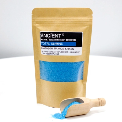 Aromatherapy Bath Potion in Kraft Bag 350g - Total Unwind Aromatherapy Bath Potion in Kraft Bag 350g - Total Unwind