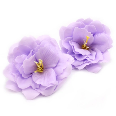 10x Craft Soap Flower - Small Peony - Purple