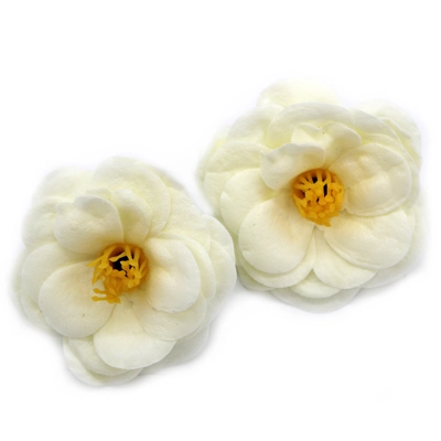 10x Craft Soap Flower - Camellia - Cream 10x Craft Soap Flower - Camellia - Cream