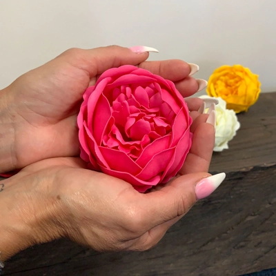 10x Craft Soap Flower - Ext Large Peony - Rose 10x Craft Soap Flower - Ext Large Peony - Rose