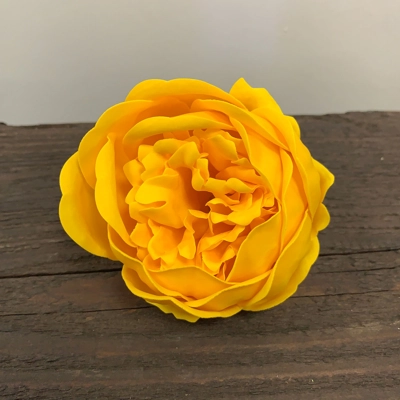 10x Craft Soap Flower - Ext Large Peony - Yellow 10x Craft Soap Flower - Ext Large Peony - Yellow