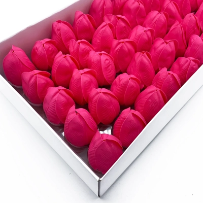 10x Craft Soap Flower - Med Tulip - Rose 10x Craft Soap Flower - Med Tulip - Rose