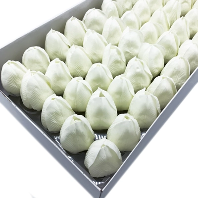 10x Craft Soap Flower - Med Tulip - Ivory 10x Craft Soap Flower - Med Tulip - Ivory