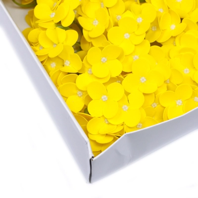 10x Craft Soap Flowers - Hyacinth Bean - Yellow 10x Craft Soap Flowers - Hyacinth Bean - Yellow