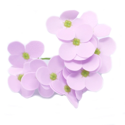 10x Craft Soap Flowers - Hyacinth Bean - Lavender 10x Craft Soap Flowers - Hyacinth Bean - Lavender