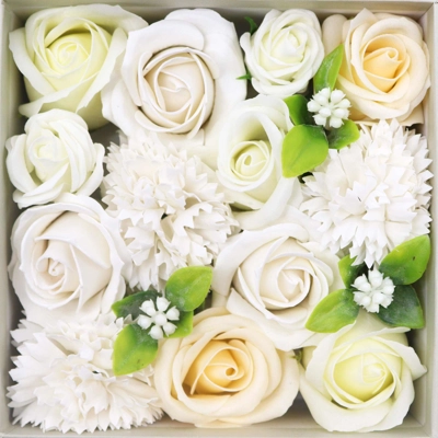Square Box - Wedding Blessings - White & Ivory Square Box - Wedding Blessings - White & Ivory