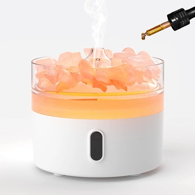 Himalayan Salt Aroma Diffuser - Night Light - USB-C - Flam.. Himalayan Salt Aroma Diffuser - Night Light - USB-C - Flam..