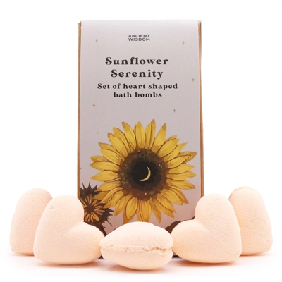 Sunflower Serenity Bath Heart Gift Set Sunflower Serenity Bath Heart Gift Set