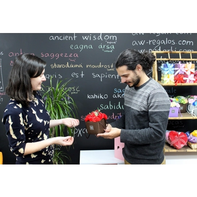 Soap Flower Bouquet - Red Rose & Carnation Soap Flower Bouquet - Red Rose & Carnation