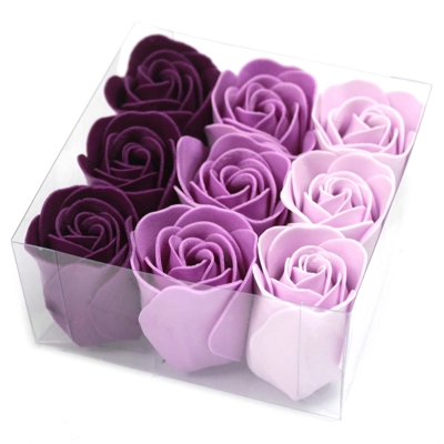 Set of 9 Soap Flower - Lavender Roses Set of 9 Soap Flower - Lavender Roses