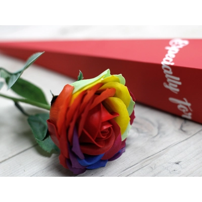 Luxury Soap Flower - Rainbow