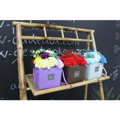 Soap Flower Bouquet - Red Rose & Carnation Soap Flower Bouquet - Red Rose & Carnation