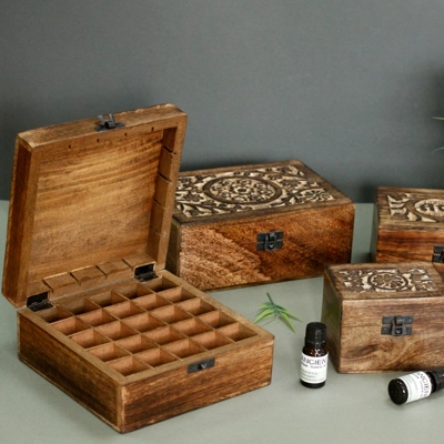 Mango Aromatherapy Box - Floral (holds 80) Mango Aromatherapy Box - Floral (holds 80)